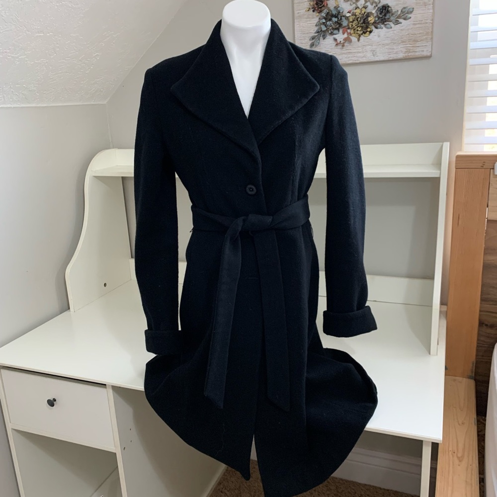 Classic black trench coat